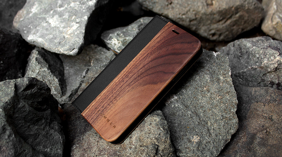手帳型の木製アイフォンケース、iPhone XS/X専用フリップケース