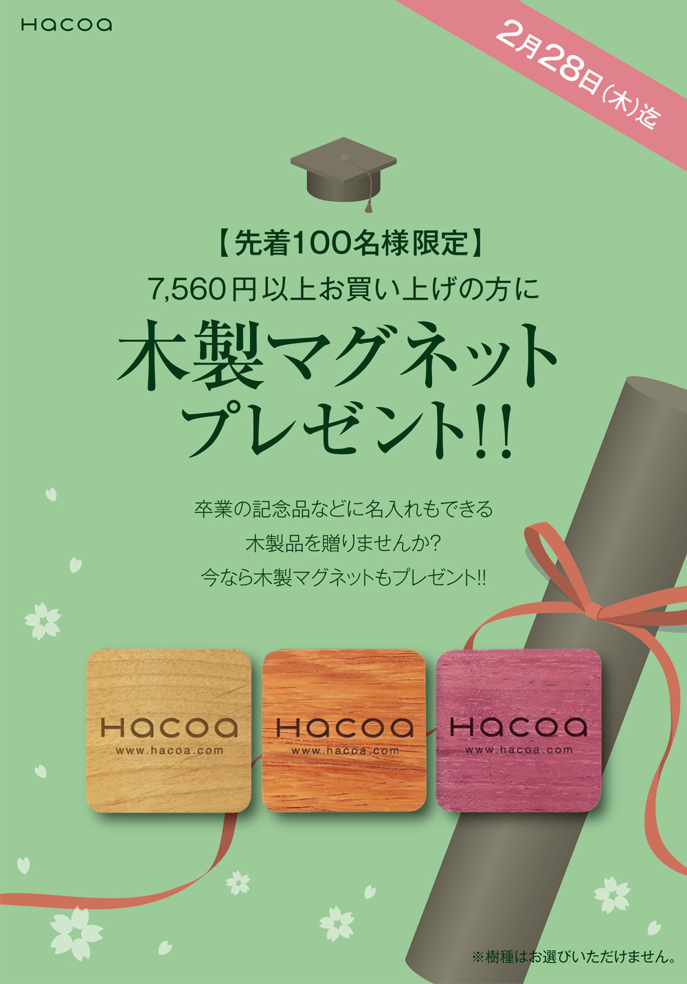 【福井店】100名様限定マグネットプレゼントキャンペーン