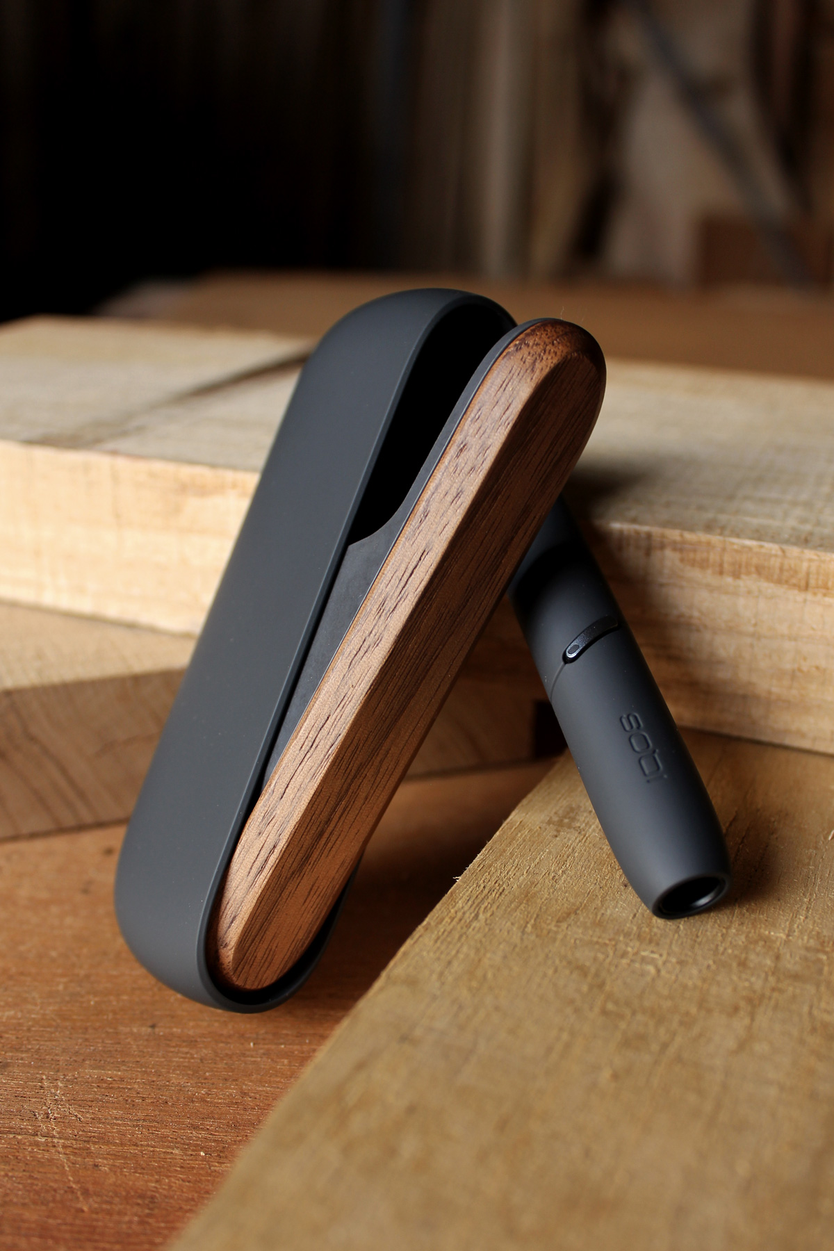 IQOS3用木製ドアカバー ウォールナット
