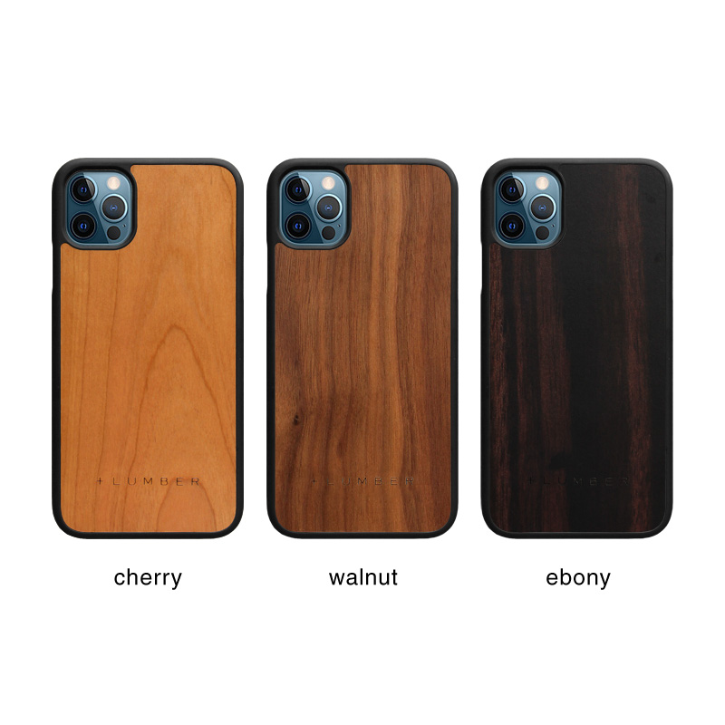 丈夫なハードケースと天然木を融合したiPhone 12用木製ケース