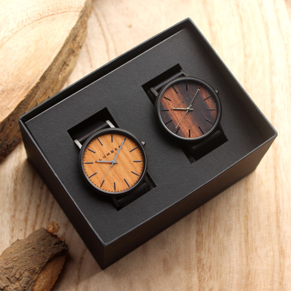 木製ペアウォッチ「WATCH 1100」ギフトセット