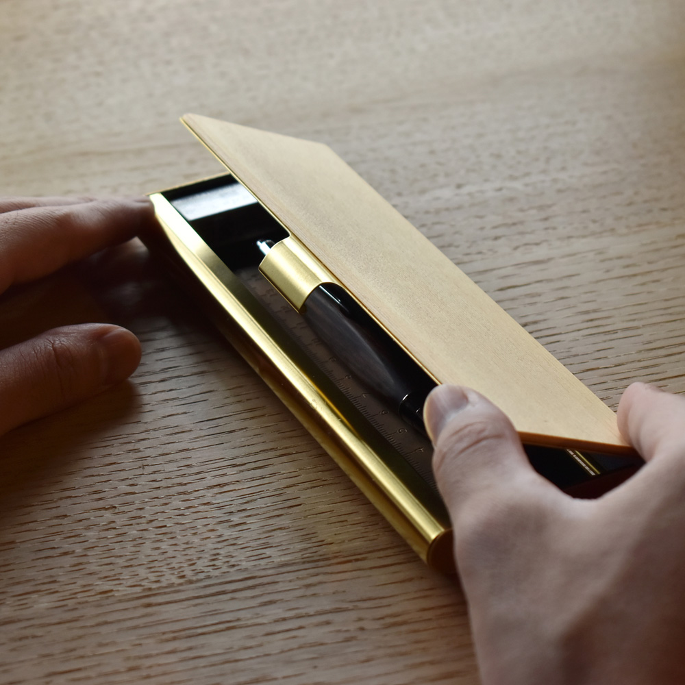 Brass Card Case / Brass Pen Case