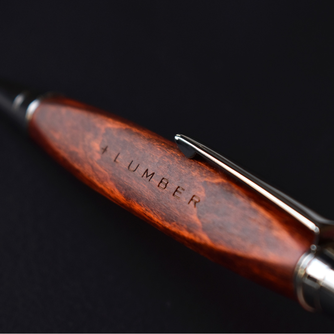 【限定カラー】銘木をプラスしたボールペン「TRIANGLE BODY BALLPOINT PEN ラセットブラウン」