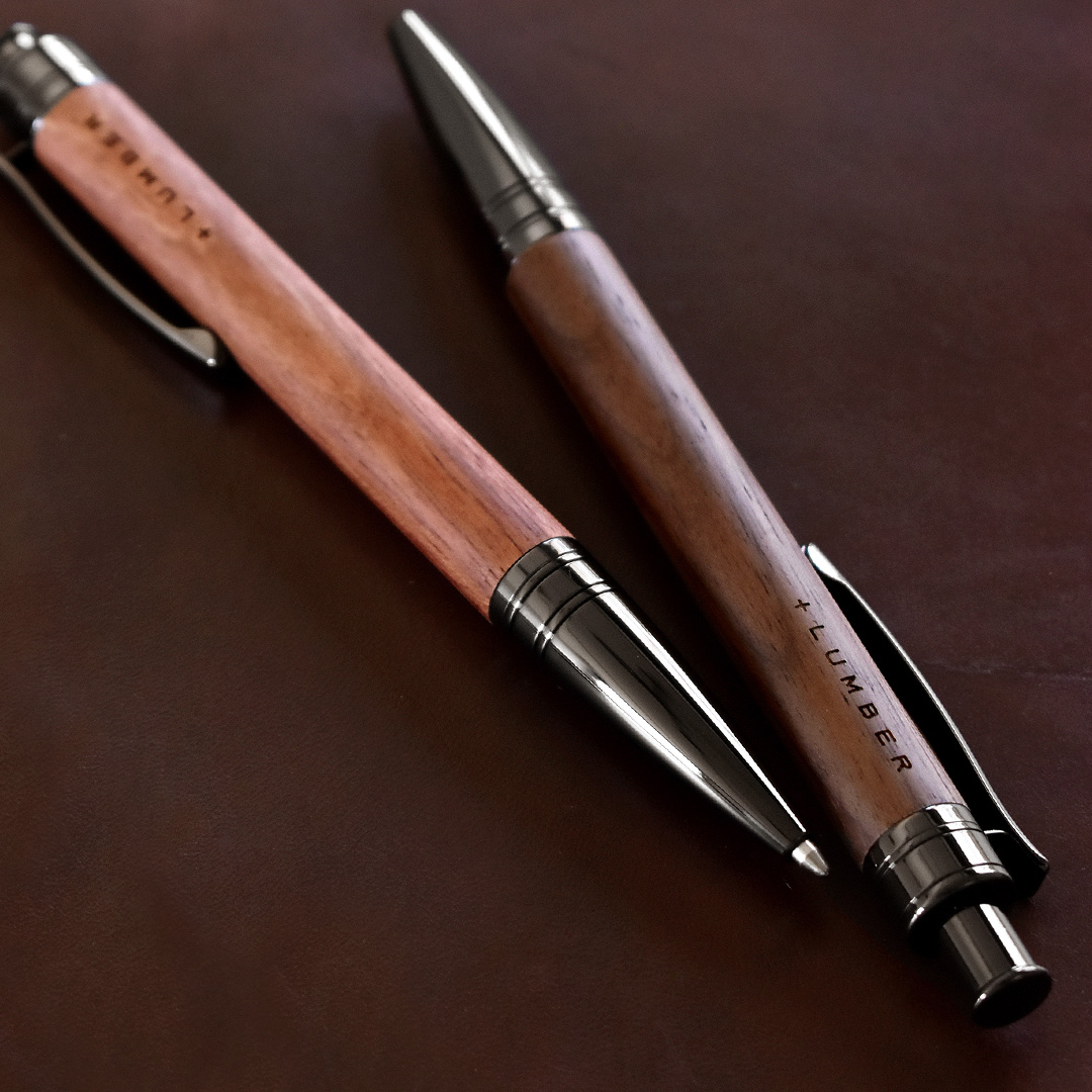 ビジネスシーンで活躍、ノック音が静かな木軸ボールペン 「BALLPOINT PEN KNOCK」