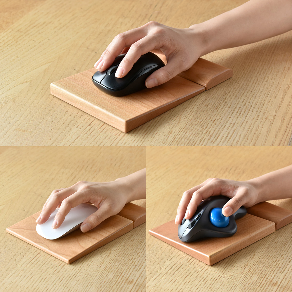 自分のスタイルに合わせられる フレキシブルな木製マウスパッド「Mouse Pad」