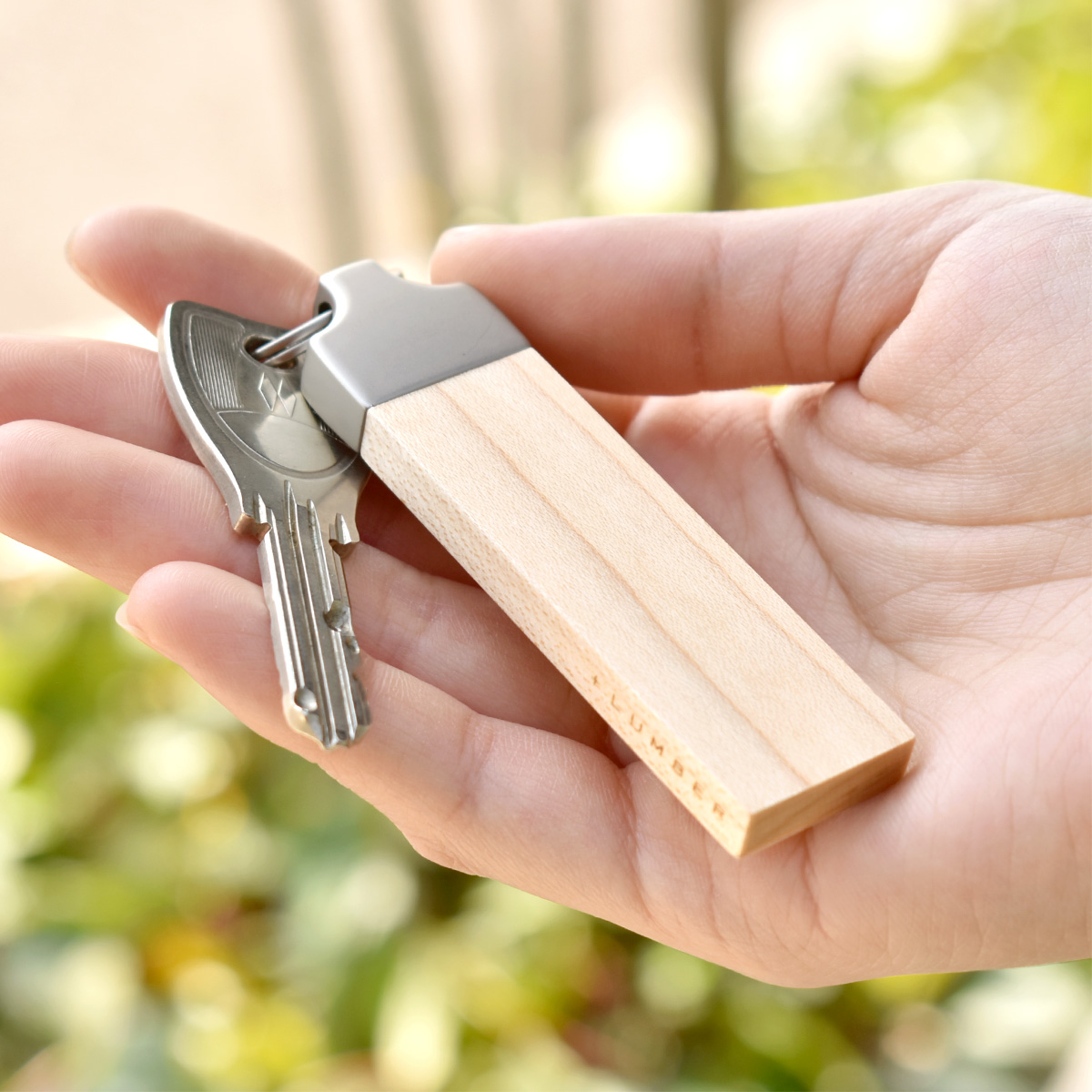 「KEYRING 002」銘木の美しさをプラスした木製キーホルダー・キーリング
