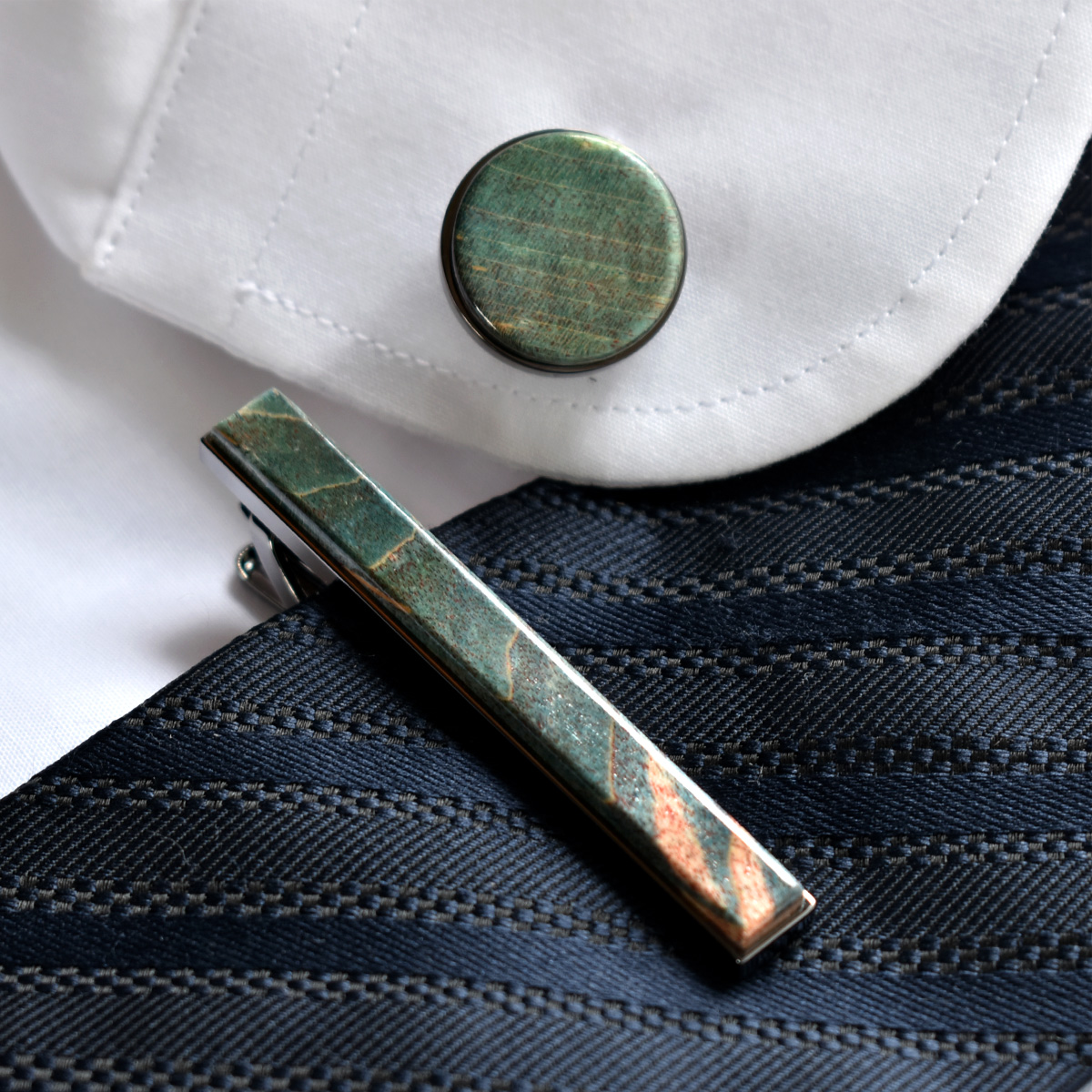 【一部店舗限定】TIE PINS & CUFF LINKS ギフトセット（スタビライズドウッド）