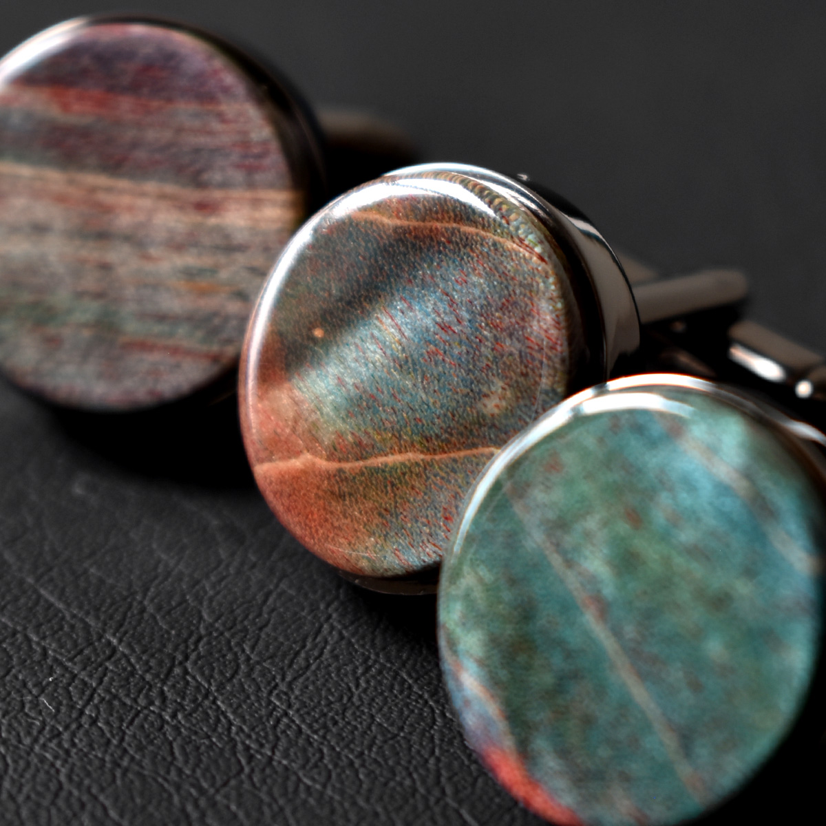 【一部店舗限定】TIE PINS & CUFF LINKS ギフトセット（スタビライズドウッド）