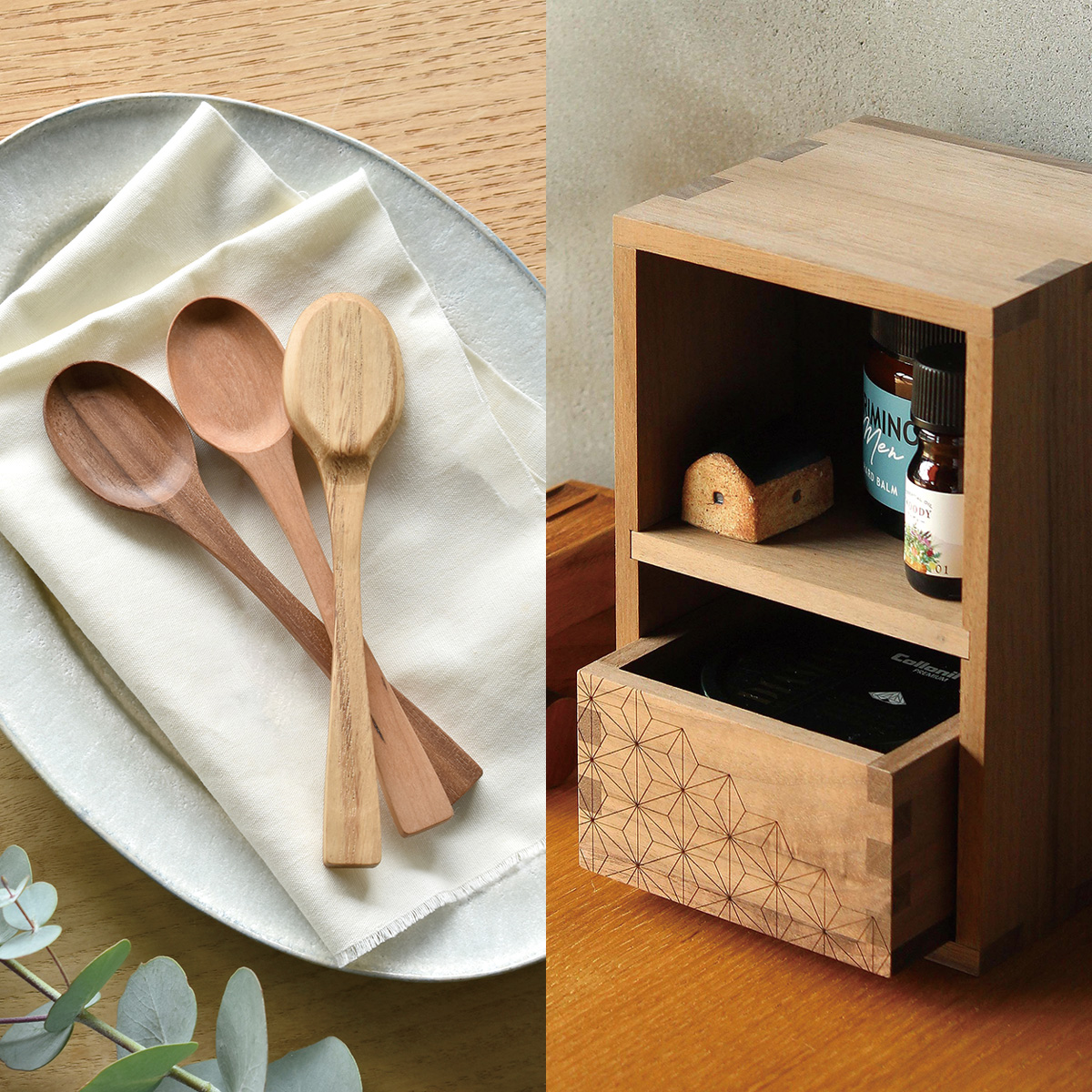 【越谷レイクタウン店】5月ワークショップ 「スプーン」「枡の小棚」