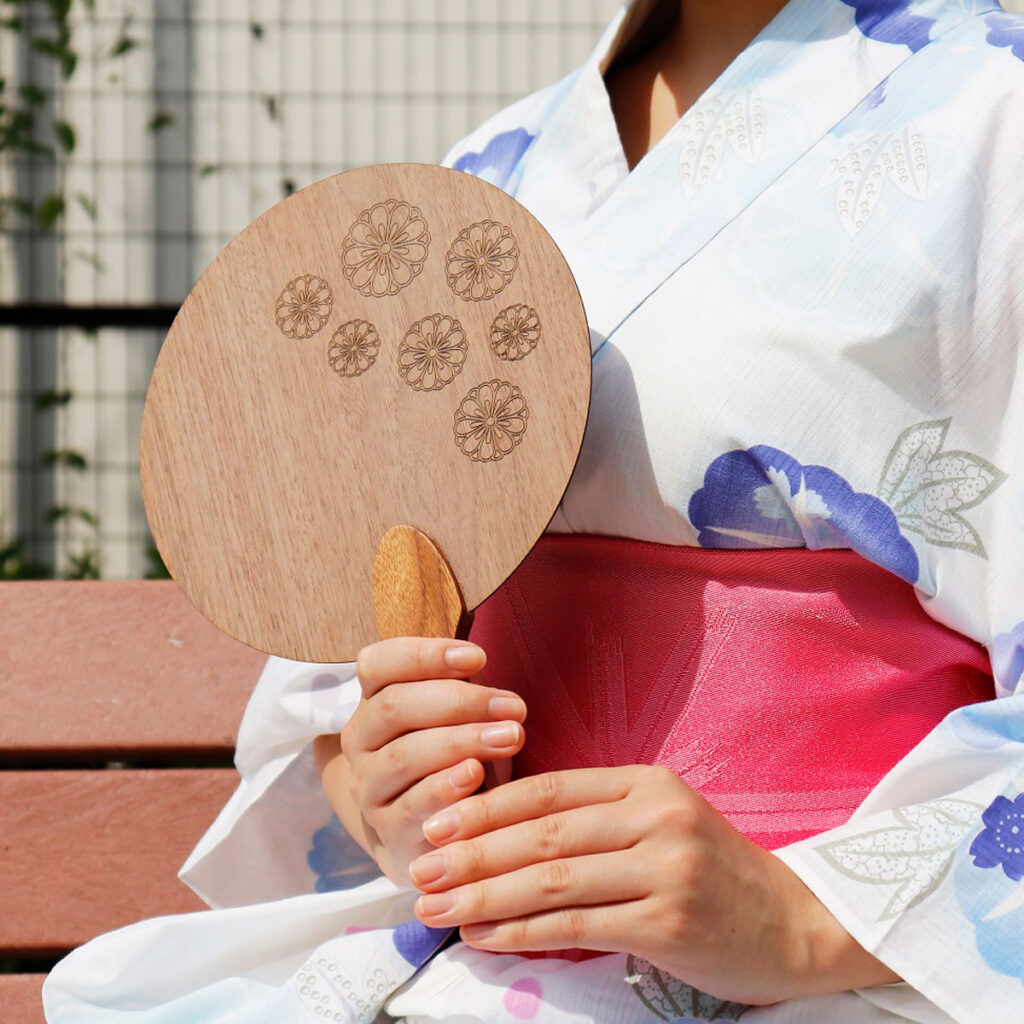 木製うちわワークショップ