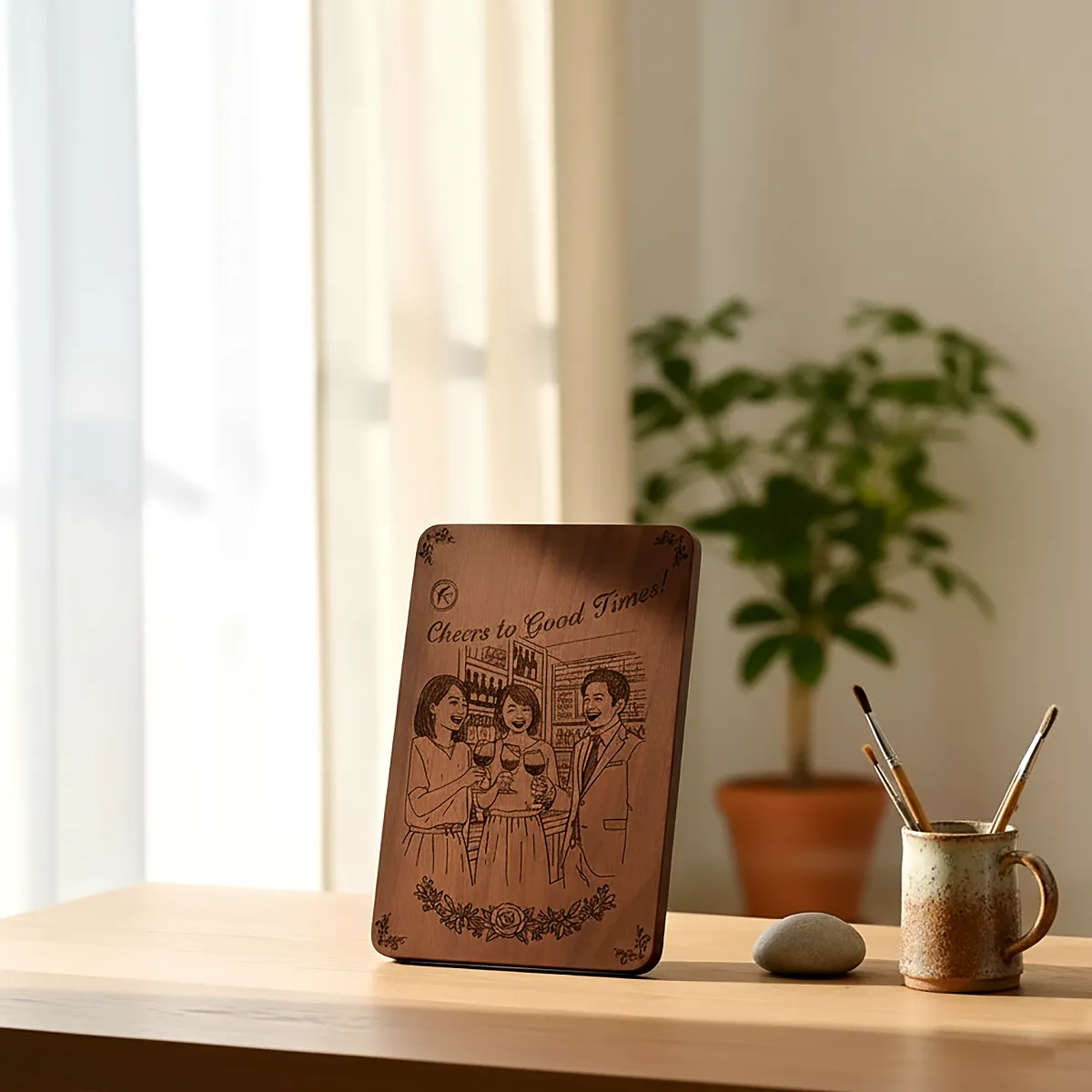 木製のボードに大切な思いをいつまでも