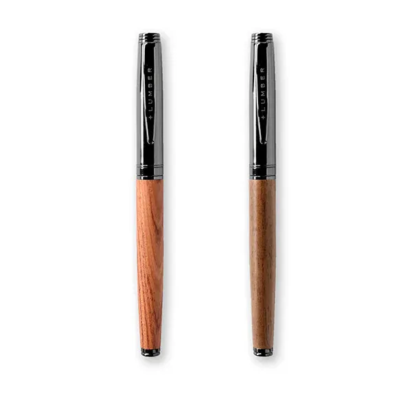 筆記に上質なひと時。キャップ式の木製ボールペン